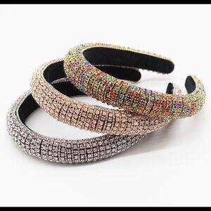 Headbands Rhinestone Multicolored Gold Silver